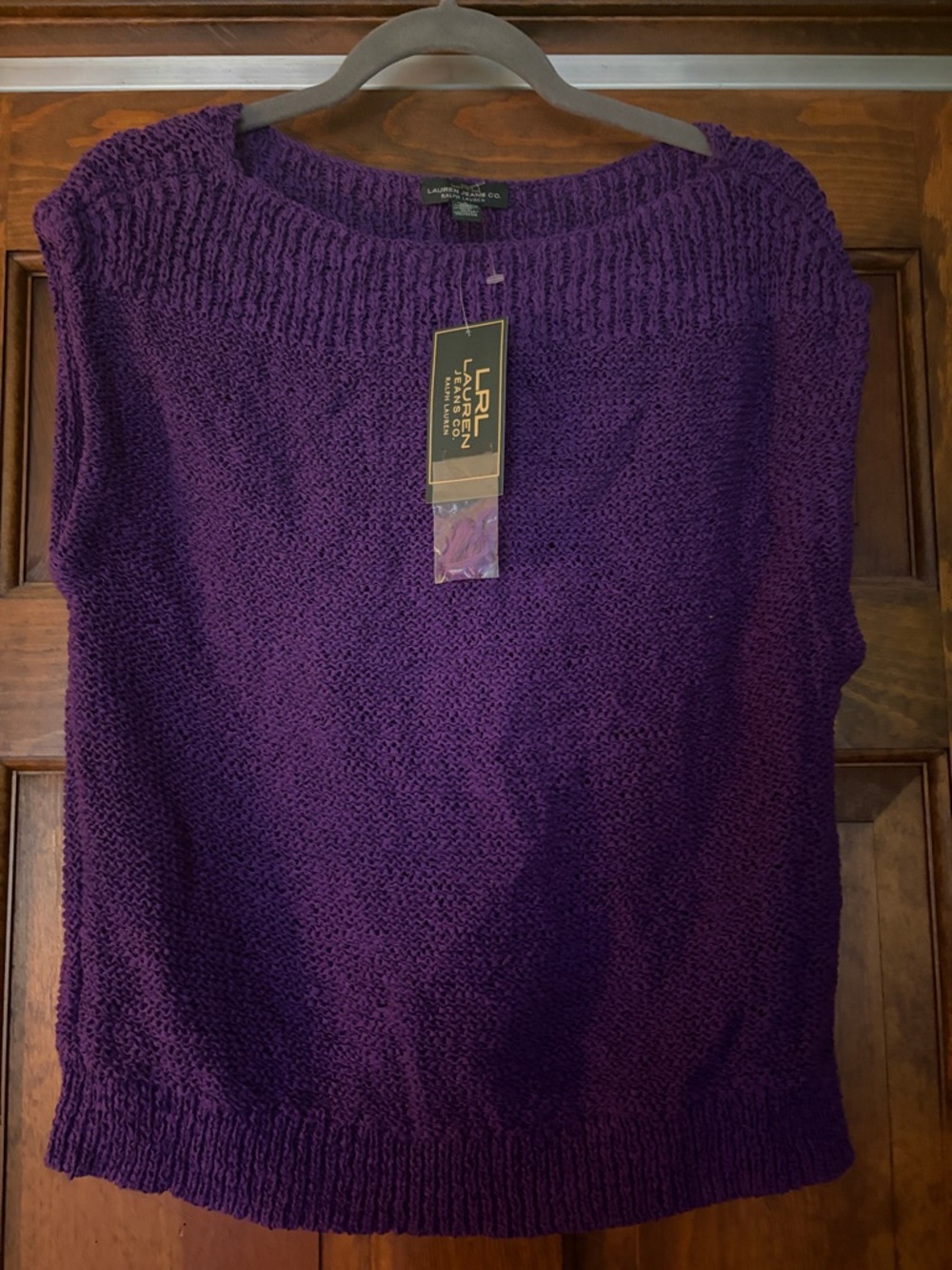 Lauren Ralph Lauren Purple Sleeveless Knit Top